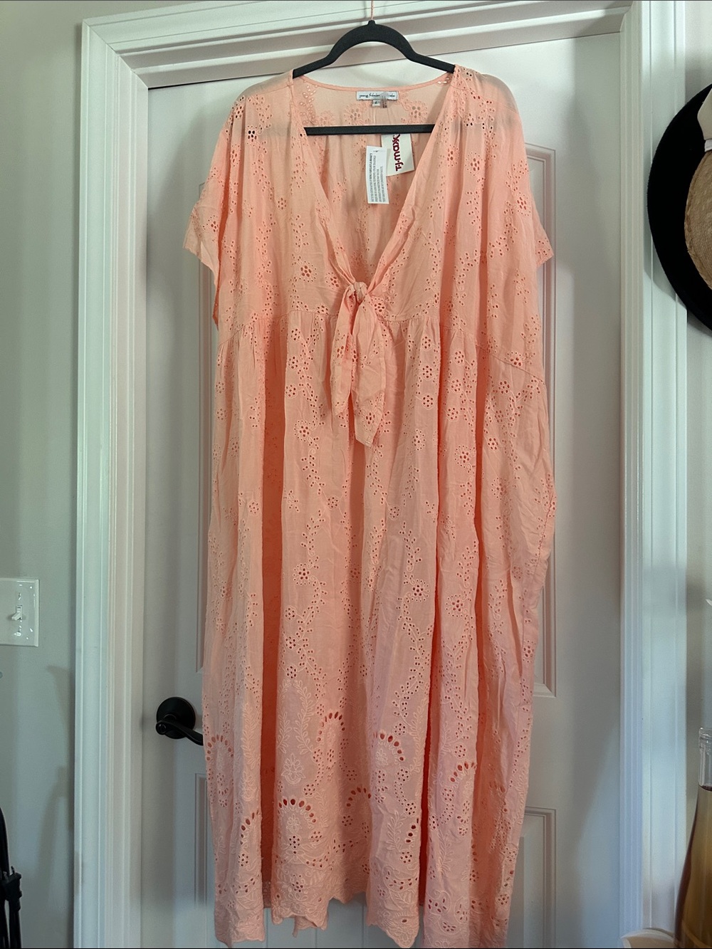 NWT Young Fabulous and Broke Eyelet Kaftan Size Large